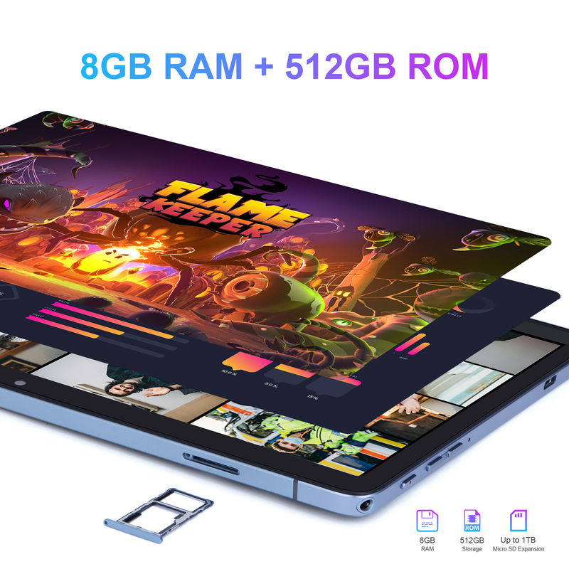 ไอเดีย C แอนดรอยด์ แท็บเล็ต 10.1 นิ้ว หน้าจอขนาดใหญ่ 8GB แรม 512GB WIFI แท็บเล็ต 5G พร้อมคีย์บอร์ด Maus รองรับ SIM สําหรับนักเรียน