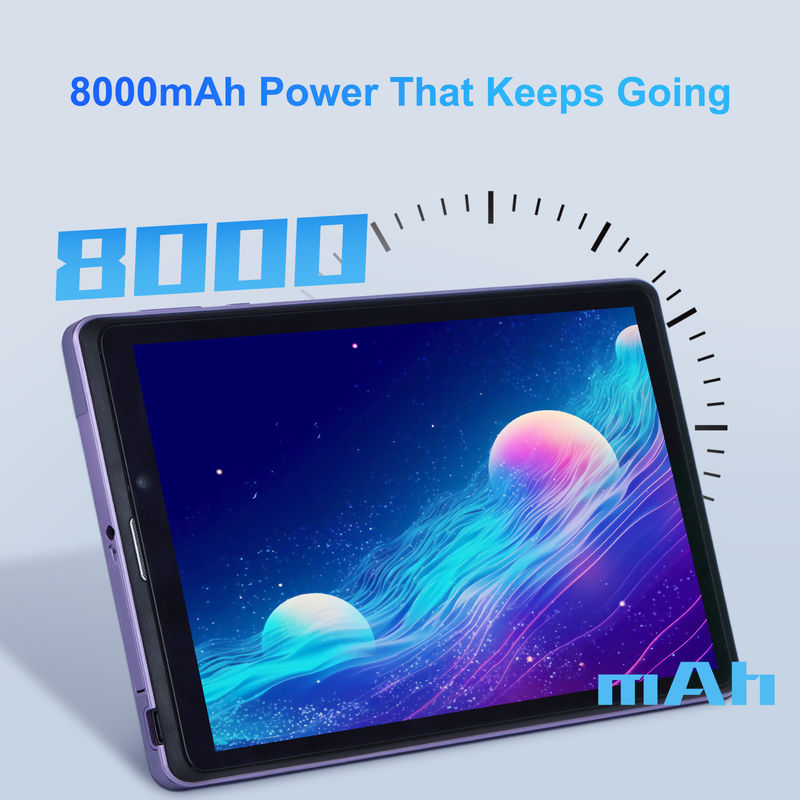C Idea Portable 8 ใน Android Tablet PC 8GB RAM 512 GB แอนดรอยด์ 12 แท็บเล็ต IPS HD จอ Quad Core CM818-Purple