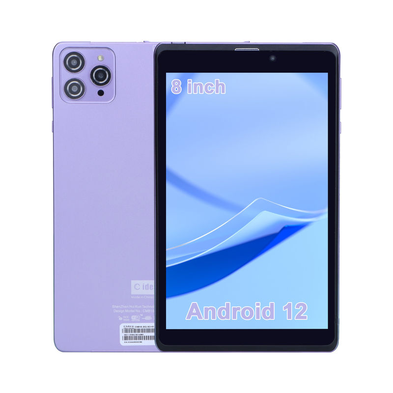 C Idea Portable 8 ใน Android Tablet PC 8GB RAM 512 GB แอนดรอยด์ 12 แท็บเล็ต IPS HD จอ Quad Core CM818-Purple