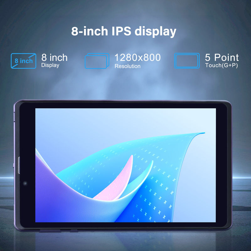 C Idea Portable 8 ใน Android Tablet PC 8GB RAM 512 GB แอนดรอยด์ 12 แท็บเล็ต IPS HD จอ Quad Core CM818-Purple