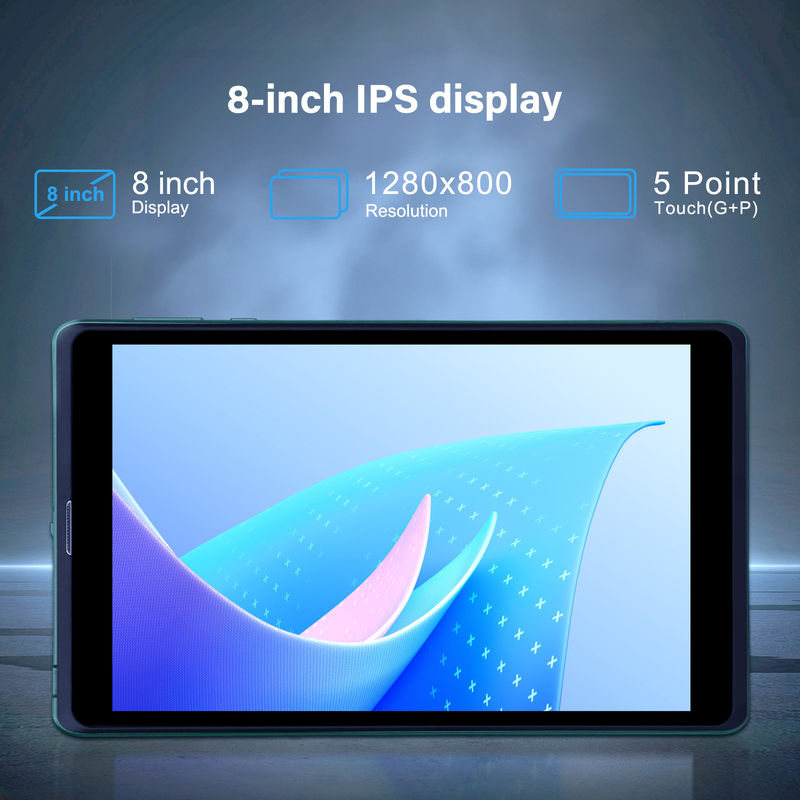 ไอเดีย C 8 นิ้ว แอนดรอยด์ แท็บเล็ตพีซี ด้วย แอนดรอยด์ 12 OS Quad Core CPU 8GB RAM 512GB Storage IPS HD Display CM818-Green