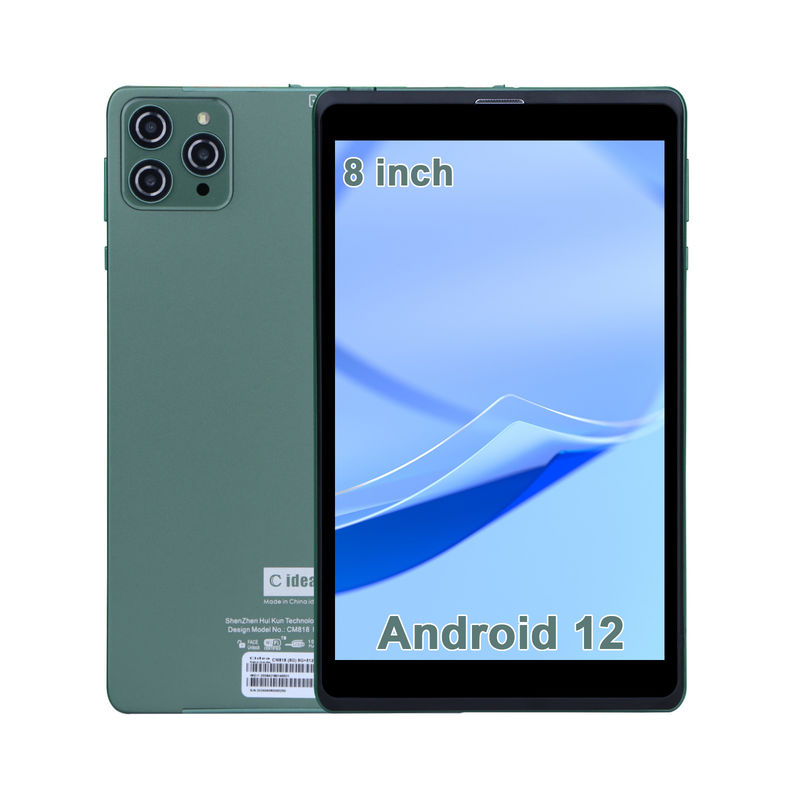 ไอเดีย C 8 นิ้ว แอนดรอยด์ แท็บเล็ตพีซี ด้วย แอนดรอยด์ 12 OS Quad Core CPU 8GB RAM 512GB Storage IPS HD Display CM818-Green