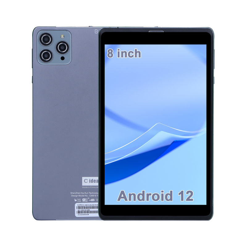 ไอเดีย C แอนดรอยด์ แท็บเล็ต พีซี กล้องคู่ 8 นิ้ว 1280x800 IPS HD Display แอนดรอยด์ 12 แท็บเล็ตสําหรับนักเรียน CM818-Grey