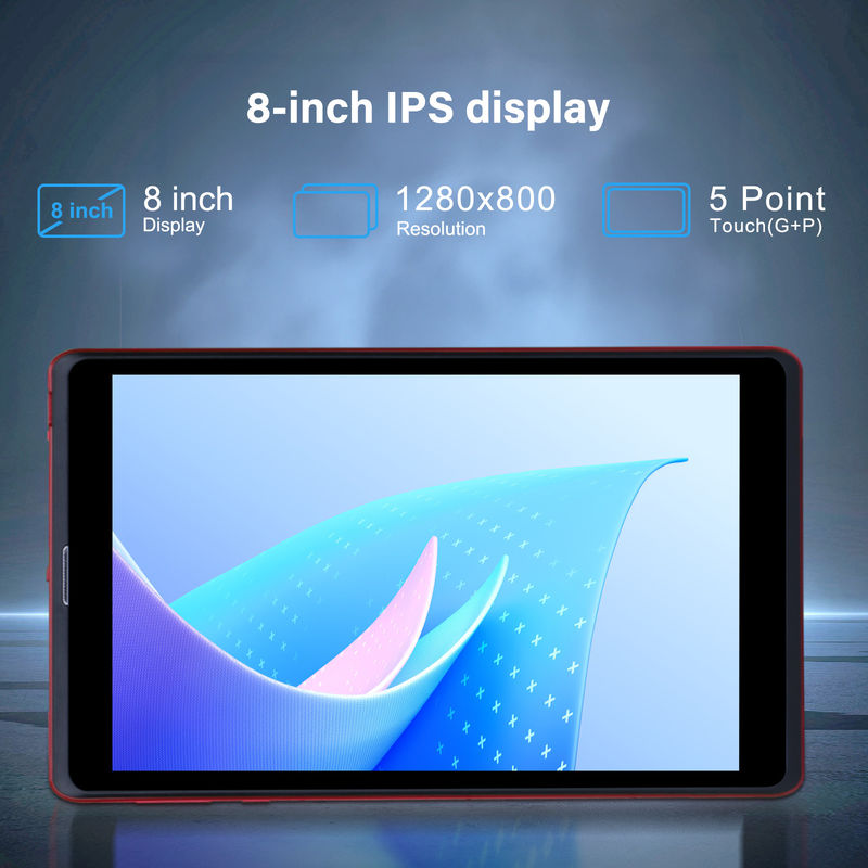 ไอเดีย C แอนดรอยด์ 12 แท็บเล็ต 8GB แรม 512GB โรม 8000mAh แบตเตอรี่ 5+8MP กล้องสําหรับนักเรียนพร้อมการสนับสนุน SIM CM818-แดง