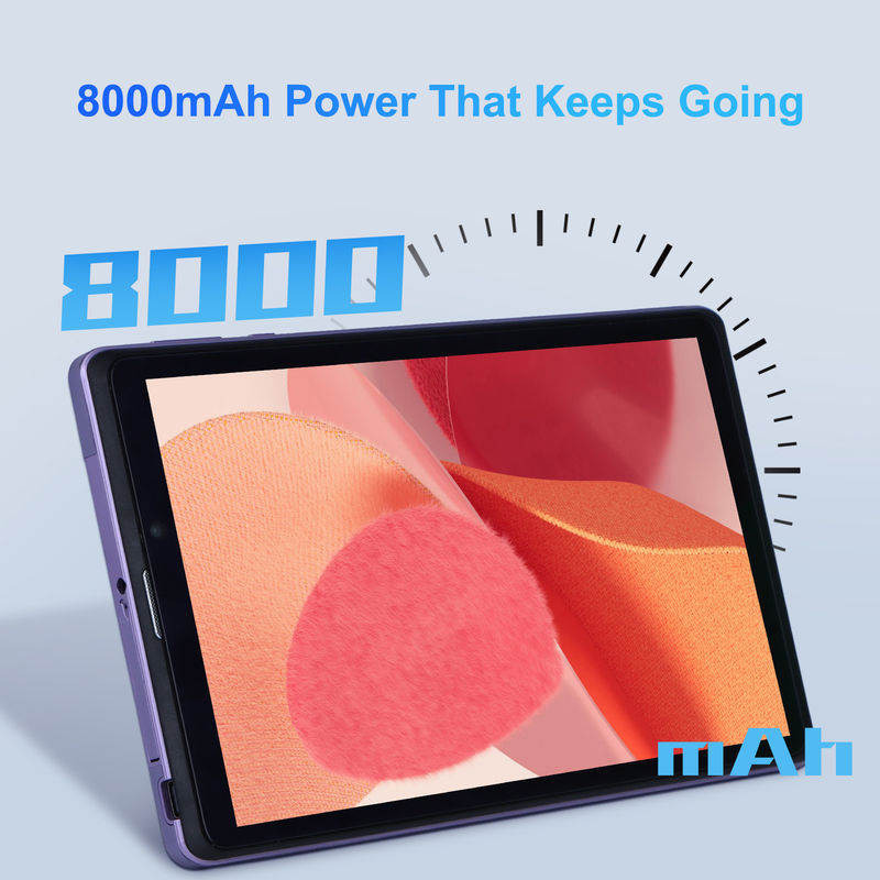 C Idea Portable 8 ใน Android Tablet PC 8GB RAM 512 GB แอนดรอยด์ 12 แท็บเล็ต IPS HD จอ Quad Core CM818-Purple