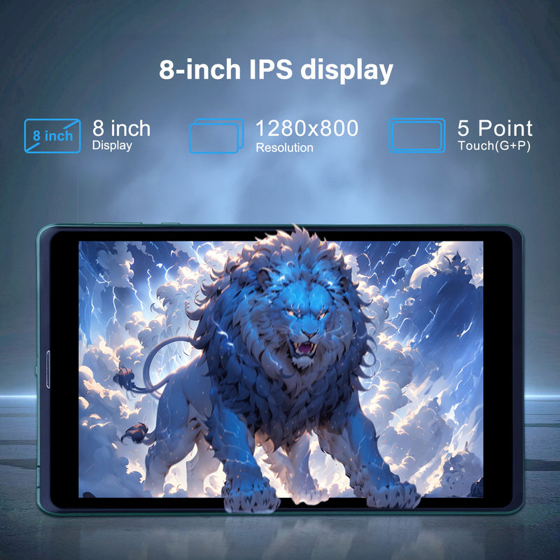 ไอเดีย C พกพา 8 นิ้ว แอนดรอยด์ แท็บเล็ต PC ด้วย แอนดรอยด์ 12 Quad Core CPU 8GB RAM 512GB Storage IPS HD Display CM818-Green
