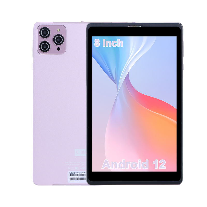 ไอเดีย C แอนดรอยด์ 12 แท็บเล็ต 8 นิ้ว แบตเตอรี่ 8000mAh กล้อง 5+8MP แรม 8GB ROM 512GB สําหรับการศึกษา การเรียนรู้ CM818-ชมพู