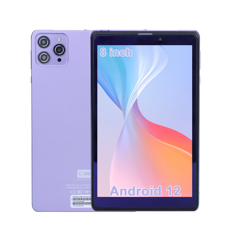 C Idea Portable 8 ใน Android Tablet PC 8GB RAM 512 GB แอนดรอยด์ 12 แท็บเล็ต IPS HD จอ Quad Core CM818-Purple