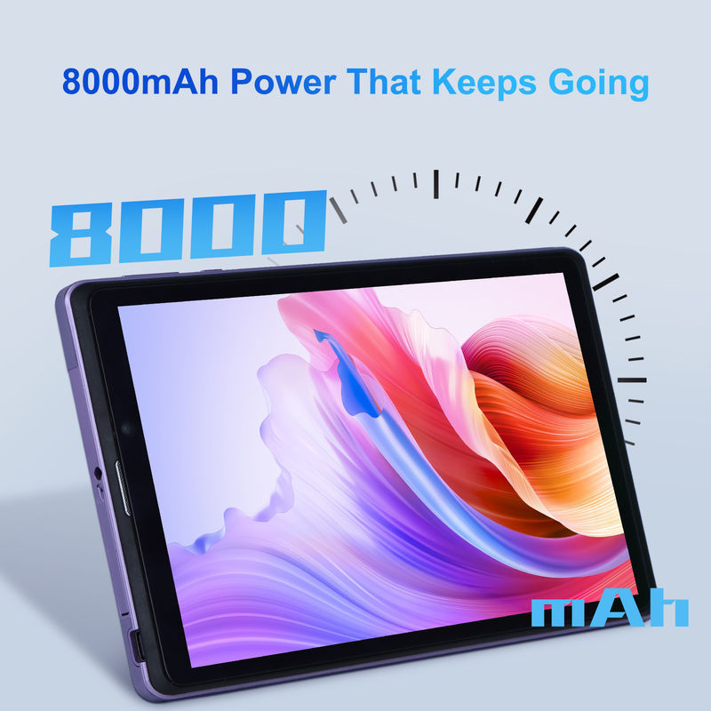 C Idea Portable 8 ใน Android Tablet PC 8GB RAM 512 GB แอนดรอยด์ 12 แท็บเล็ต IPS HD จอ Quad Core CM818-Purple