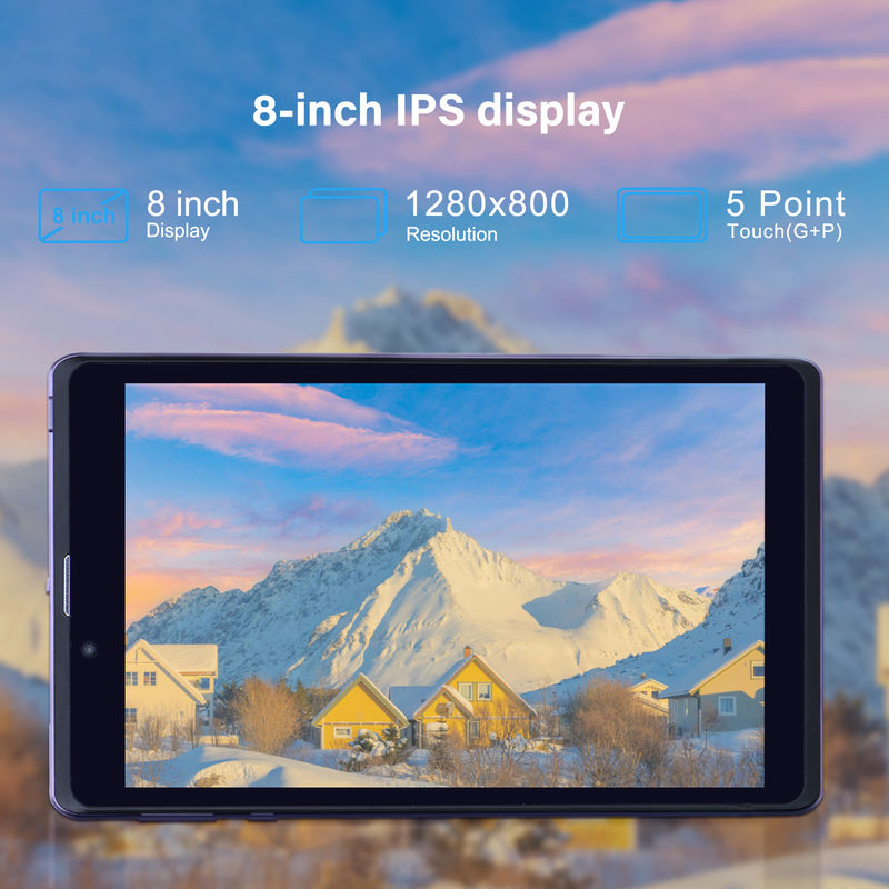 C Idea Portable 8 ใน Android Tablet PC 8GB RAM 512 GB แอนดรอยด์ 12 แท็บเล็ต IPS HD จอ Quad Core CM818-Purple
