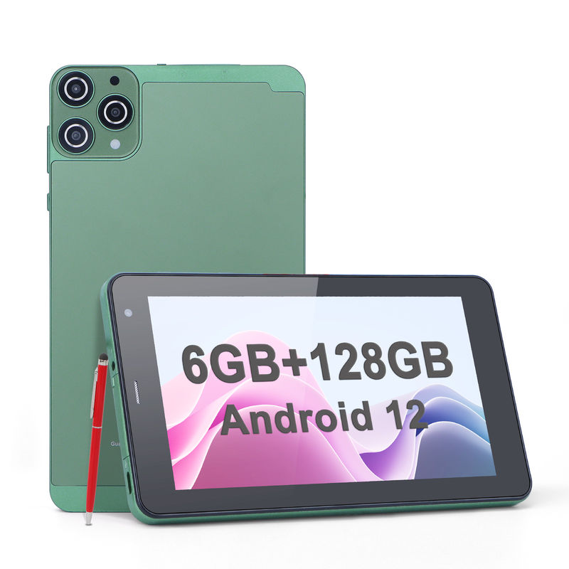 C Idea แท็บเล็ต Android ขนาด 7 นิ้ว ขนาด 6+128GB แท็บเล็ตจอสัมผัส Quad Core สําหรับ Studenet CM515 ((สีเขียว)