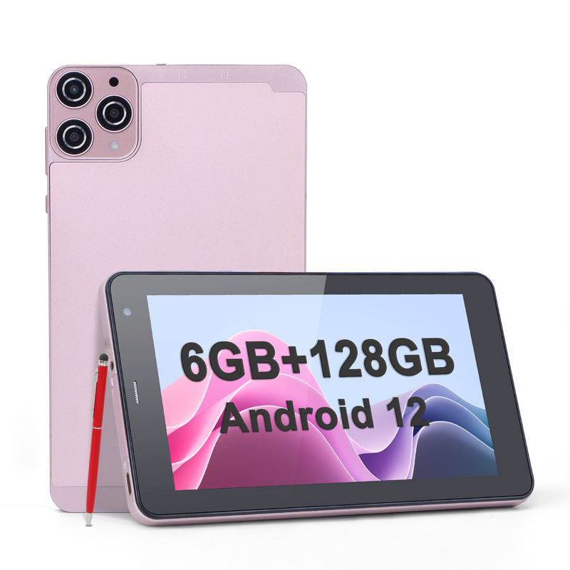 ไอเดียซี แอนดรอยด์ สมาร์ทแท็บเล็ต 7 นิ้ว 6+128GB ทับเล็ต WiFi Quad Core HD Touch Screen สําหรับวัยรุ่น CM515 ((Pink)
