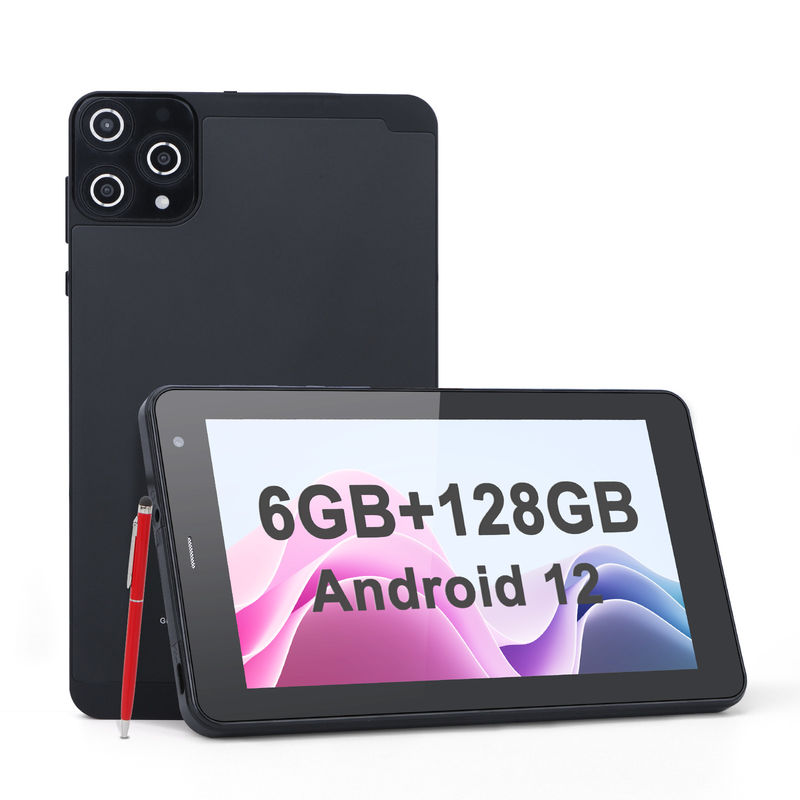 C Idea แอนดรอยด์ แท็บเล็ต 6+128GB Quad Core 7 Inch Tablet PC สําหรับนักเรียน CM515 ((ดํา)