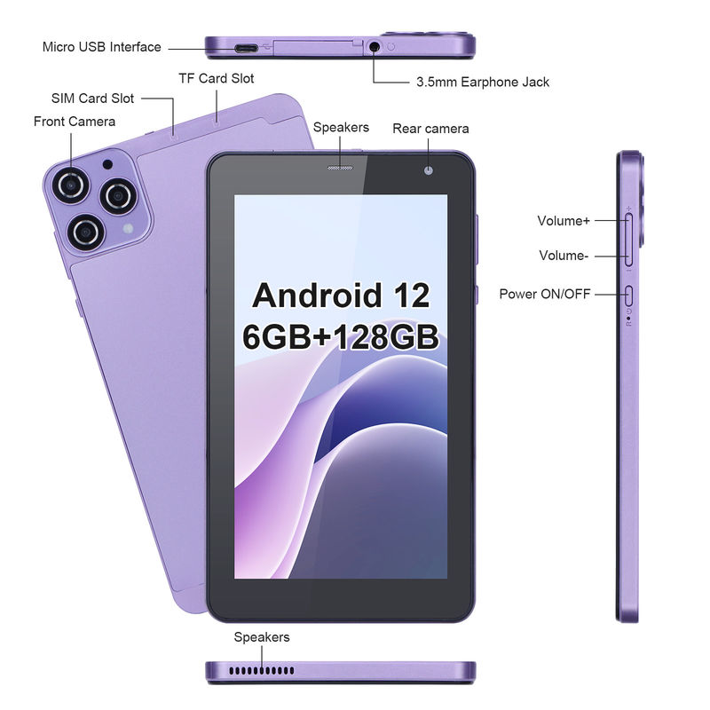 C Idea แท็บเล็ต Android ขนาด 7 นิ้ว ขนาด 512GB Quad Core Smart Tablet PC สําหรับนักเรียน Cm515
