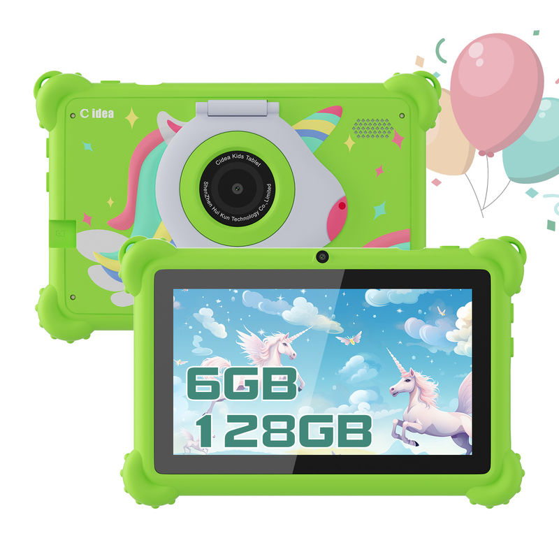C idea Kids Tablet 2024 สนุกสนานทางการศึกษาด้วยจอ HD และกระเป๋าปกป้อง Tablet CM88