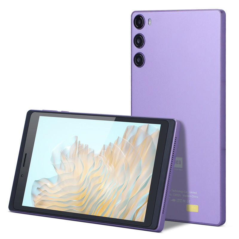 C Idea Portable 7 Inch Smart Tablet PC With Sim 6GB 128GB การศึกษา สําหรับโรงเรียน CM525 ((สีม่วง)