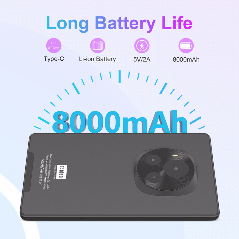 C Idea แอนดรอยด์ แท็บเล็ต 800x1280 IPS Screen สมาร์ท แท็บเล็ต PC With Sim For Education CM935 สีดํา