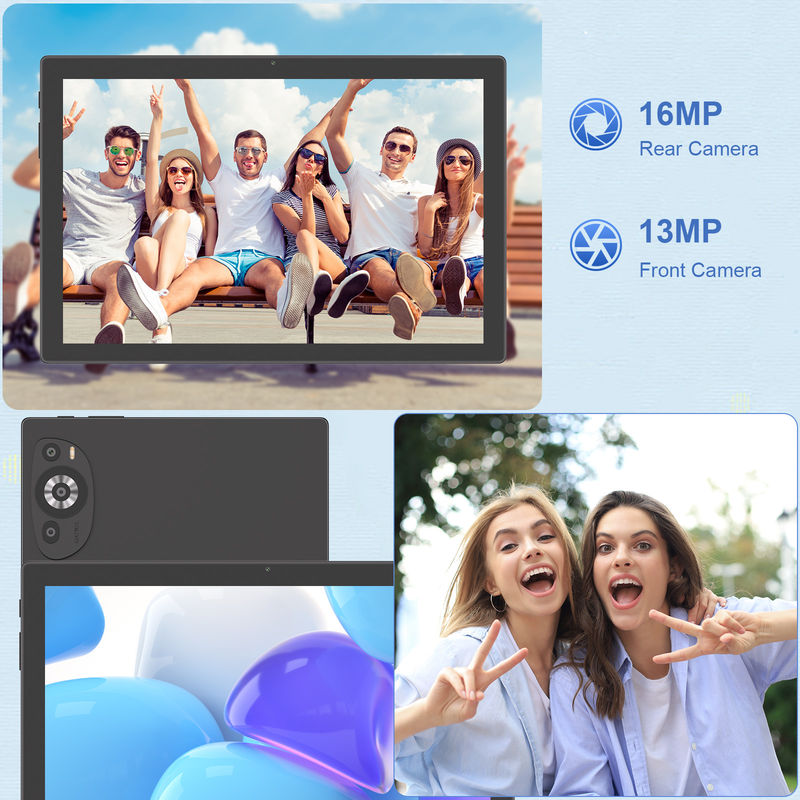 ไอเดีย C 10.1 นิ้ว Wifi การศึกษา แอนดรอยด์ แท็บเล็ต PC With Sim Support คีย์บอร์ด M8200 Plus สีดํา