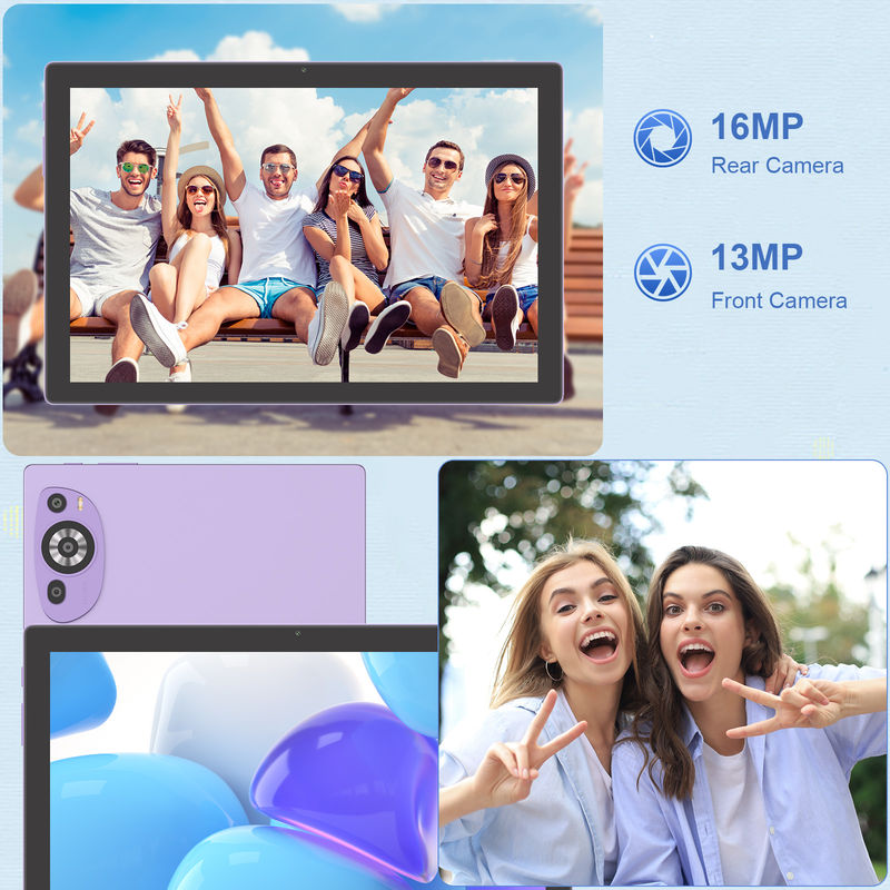 C Idea แอนดรอยด์ 14 แท็บ แท็บเล็ตการศึกษาขนาด 512GB สําหรับนักเรียน พร้อมคีย์บอร์ด Cm8200plus สีม่วง