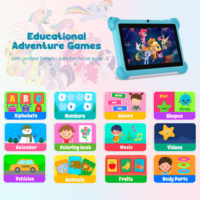 แท็บเล็ตใหม่สุด C Idea 4+32GB แอนดรอยด์ 13 แท็บเล็ต Kidspad พร้อม APP การศึกษา CM91 สีฟ้า