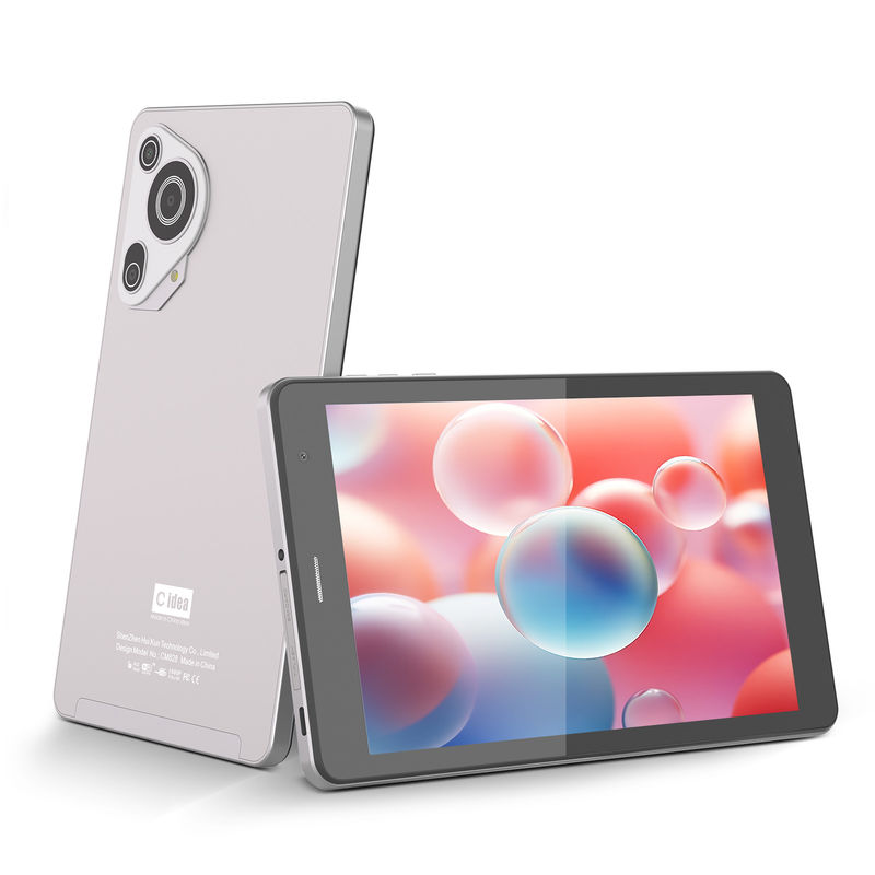 C Idea ODM แบตเตอรี่ยาว 8 นิ้ว 512GB กล้องสองตัว โปรเซสเซอร์ Octa-Core แอนดรอยด์ แท็บเล็ต PC พร้อมเคสสําหรับนักเรียน CM828 เงิน