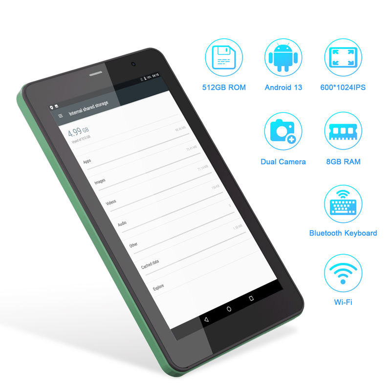 C Idea 7 Inch Tablet Pc Android 13, 8+512gb พร้อม Sim-Compatible Smart Tablet สําหรับนักเรียน