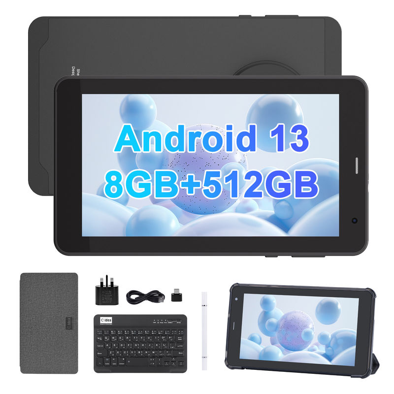 C Idea แท็บ 7 นิ้ว, แรม 8 GB, ขนาดความจดจํา 512 GB, สล็อต SIM, แอนดรอยด์ 13 แท็บเล็ต PC สําหรับนักเรียน