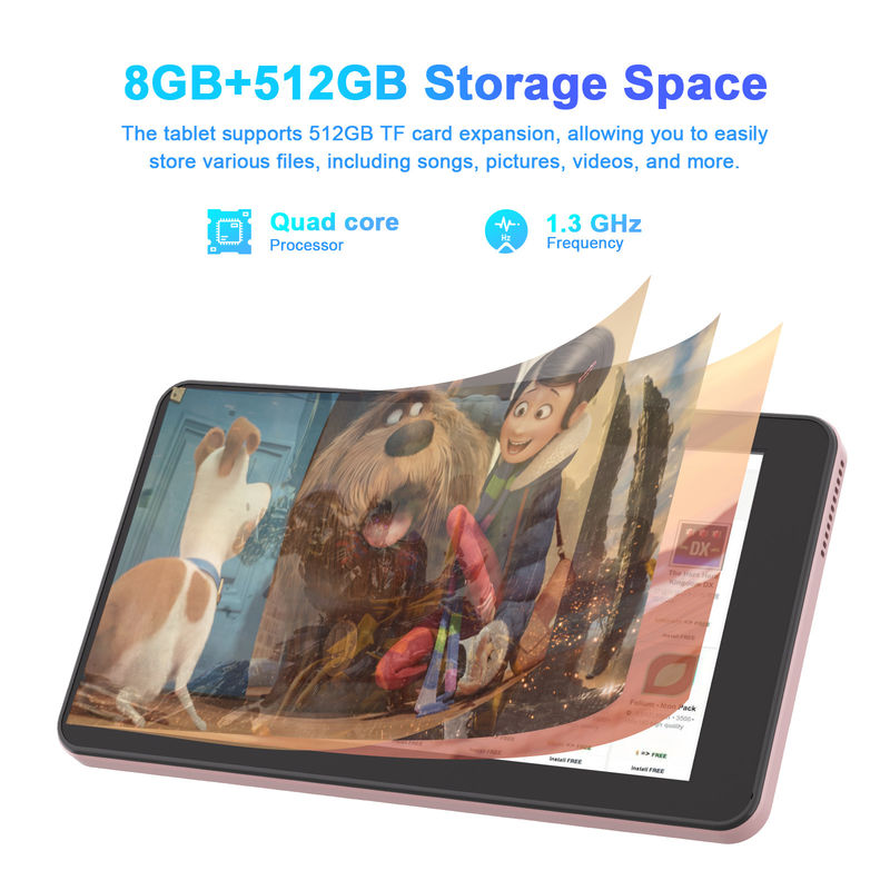 C Idea แอนดรอยด์ แท็บ 7 นิ้ว 8+512GB Quad Core แท็บเล็ตการศึกษา เหมาะสําหรับนักเรียน