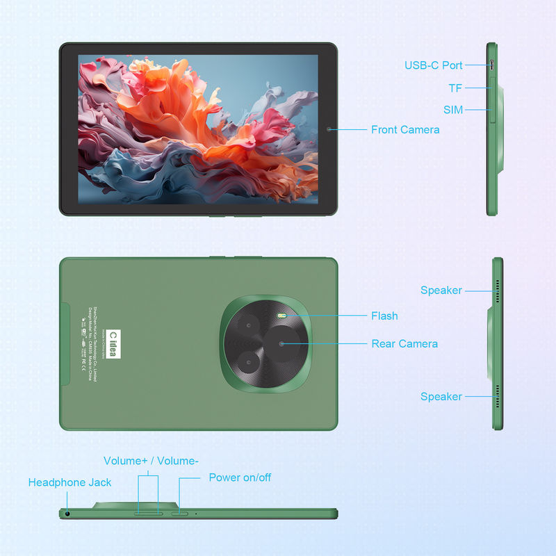 C Idea แท็บเล็ต WIFI 9 นิ้ว ขนาด 800x1280 IPS แท็บเล็ตจอสัมผัสด้วย Stylus Pen CM935 สีเขียว
