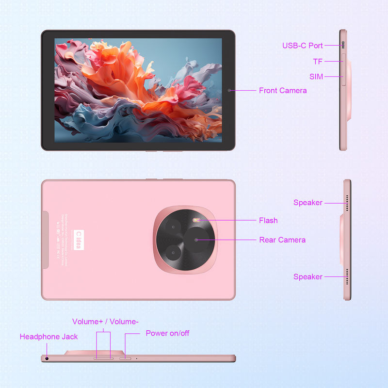 ไอเดีย C แอนดรอยด์ แท็บเล็ต จอ IPS พร้อมรองรับซิม 9 นิ้ว แท็บเล็ต PC สําหรับวัยรุ่น CM935 สีชมพู