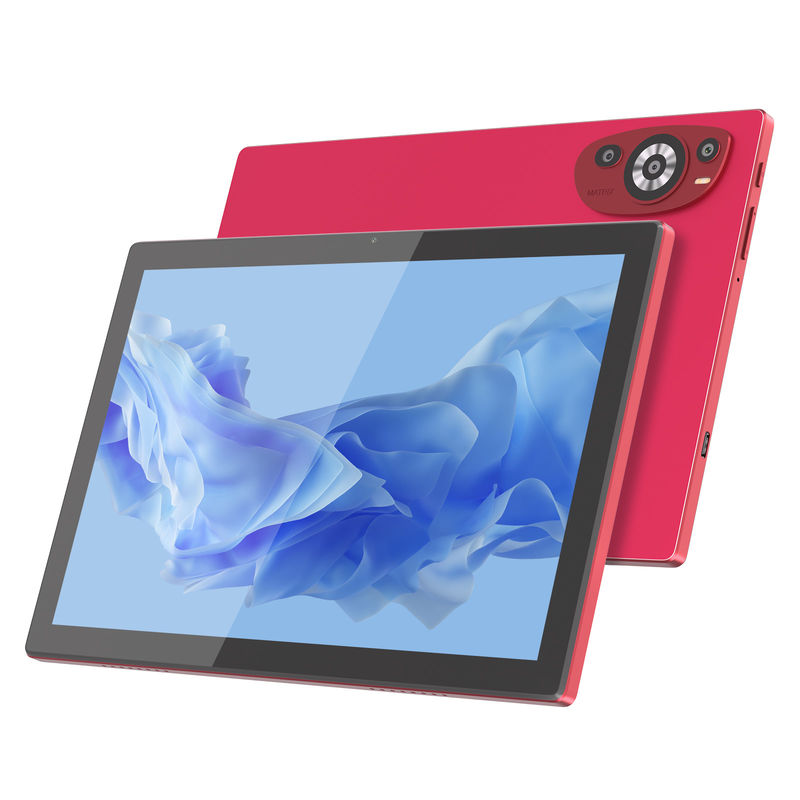 C Idea 10.1 นิ้ว แอนดรอยด์ 14 สมาร์ท แท็บเล็ต PC ด้วยซิมสองตัวและปากกา CM8200Plus สีแดง