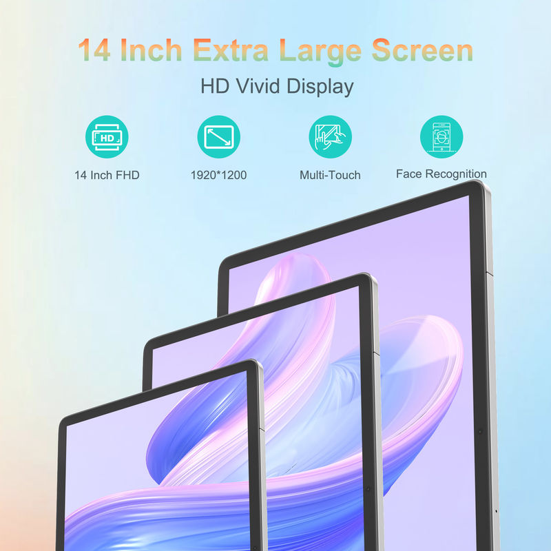 C Idea แท็บเล็ต 14 นิ้ว แบตเตอรี่นานใช้งาน แท็บเล็ตการศึกษาสําหรับนักเรียน CM14000 Plus สีเทา