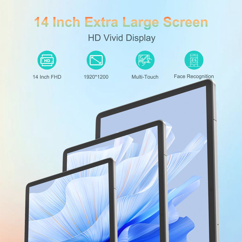 C Idea แท็บเล็ต 14 นิ้ว 5G แท็บเล็ตจอสัมผัสสําหรับนักเรียน CM14000 Plus สีเทา