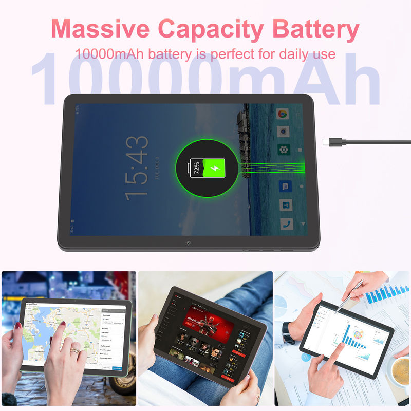C Idea 10.1 นิ้ว ทับเล็ต 5G พร้อมซิม คีย์บอร์ดการศึกษา แอนดรอยด์ ทับเล็ต PC M8300 Plus สีดํา