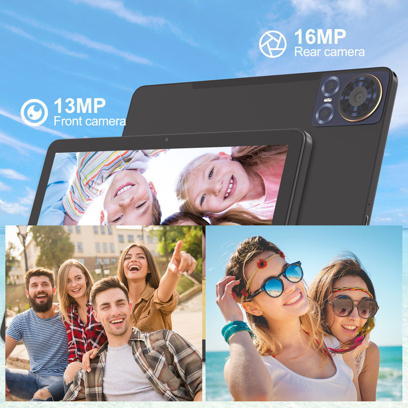 ไอเดีย C 10.1 นิ้ว 5G LTE Tablet With Sim Card สล็อตจอสัมผัส แท็บเล็ต PC M8300 Plus สีดํา