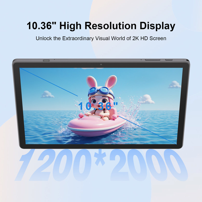 C Idea 10.36 นิ้ว แอนดรอยด์ 14 แท็บเล็ต PC 2k Screen Tablet การศึกษาสําหรับนักเรียน R1036