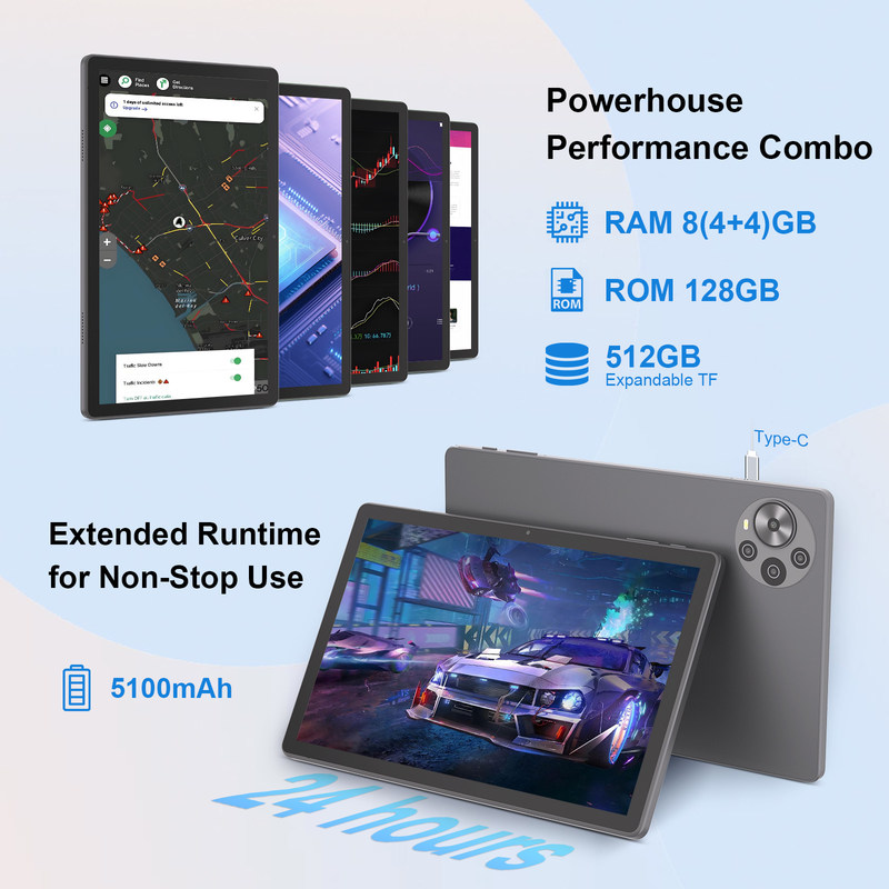 C Idea 10.36 นิ้ว แอนดรอยด์ 14 แท็บเล็ต PC 2k Screen Tablet การศึกษาสําหรับนักเรียน R1036