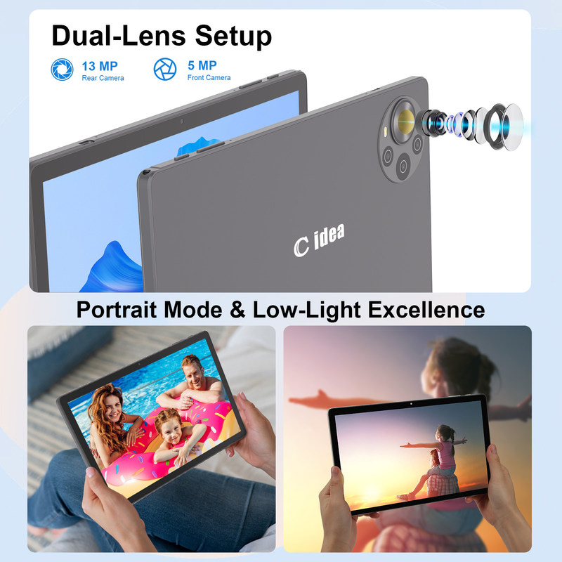 C Idea 10.36 นิ้ว แอนดรอยด์ 14 แท็บเล็ต PC 2k Screen Tablet การศึกษาสําหรับนักเรียน R1036