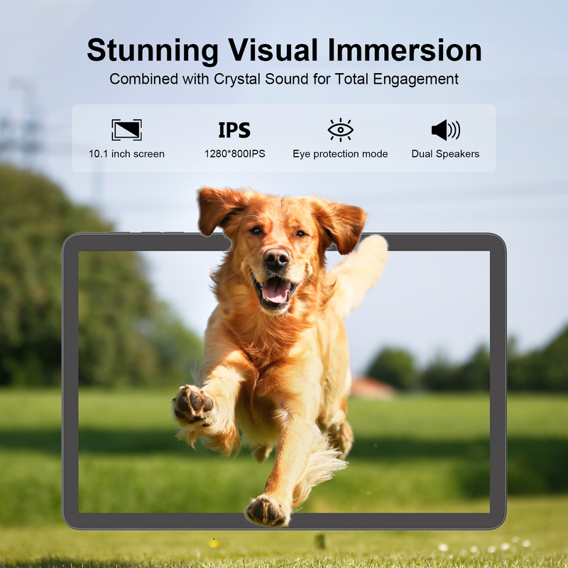 แท็บเล็ตพีซี C Idea 10.1 นิ้ว Android 15 พร้อมคีย์บอร์ดและเมาส์ CM8800plus สีเทา