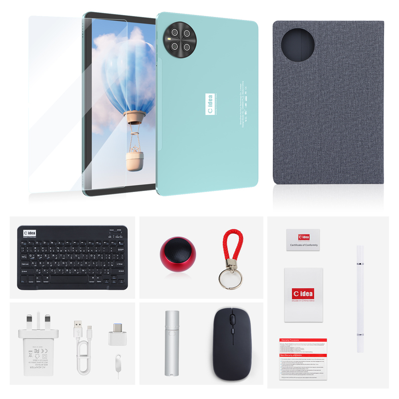 C Idea แท็บเล็ต 10.1 นิ้ว MTK CPU WIFI แอนดรอยด์ แท็บเล็ต With 2 SIM Support CM8800plus Blue