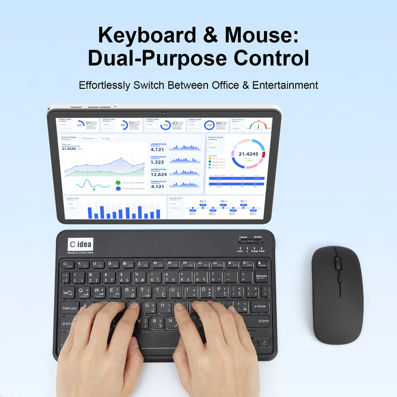 ไอเดียซี 10.1 นิ้ว ซิมแท็บเล็ต WIFI แอนดรอยด์แท็บเล็ตด้วย Stylus Pen CM8800plus เงิน