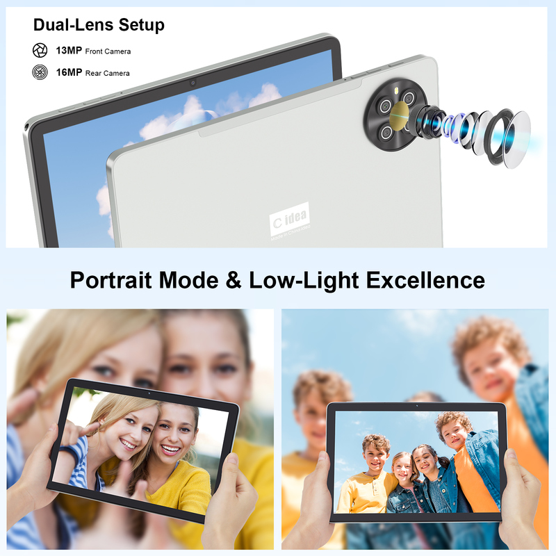 ไอเดียซี 10.1 นิ้ว ซิมแท็บเล็ต WIFI แอนดรอยด์แท็บเล็ตด้วย Stylus Pen CM8800plus เงิน