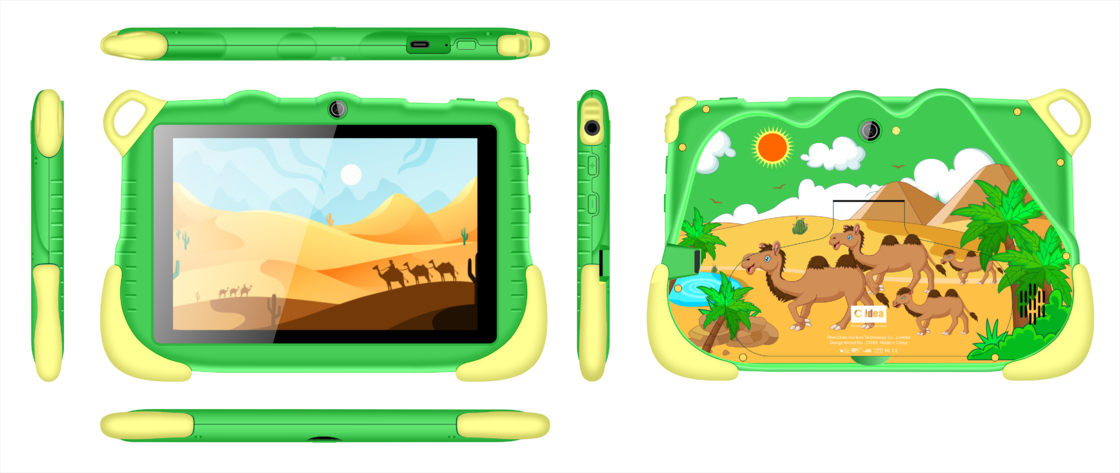 แท็บเล็ตใหม่ล่าสุด C Idea 6+128GB Android 12 Kidspad พร้อมแอปเพื่อการศึกษา CM85 สีเขียว