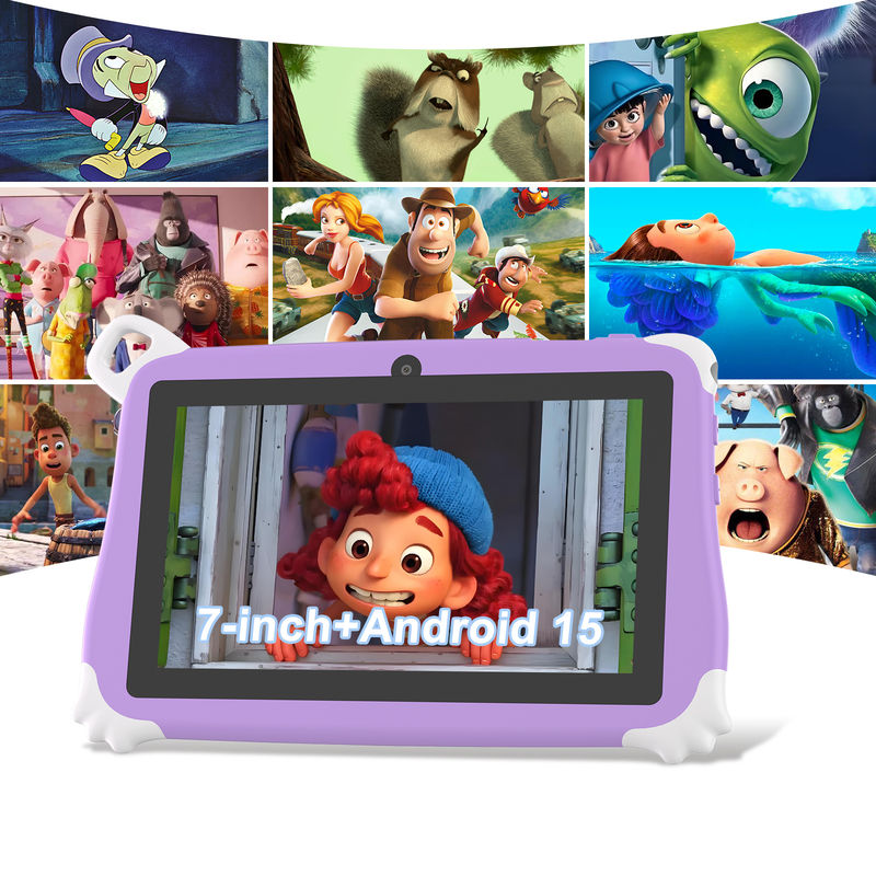 แท็บเล็ตสำหรับเด็ก C Idea Android 15 ขนาด 8+256GB แท็บเล็ตเพื่อการศึกษา Kidspad พร้อมแอปพลิเคชันที่เป็นมิตร CM86 สีม่วง