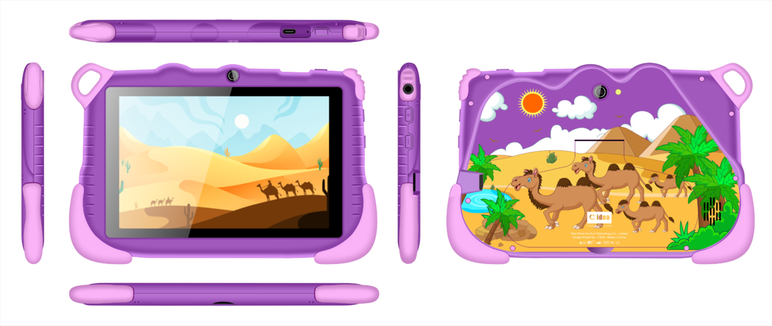 แท็บเล็ตใหม่ล่าสุด C Idea 6+128GB Android 12 Kidspad พร้อมแอปเพื่อการศึกษา CM85 สีม่วง