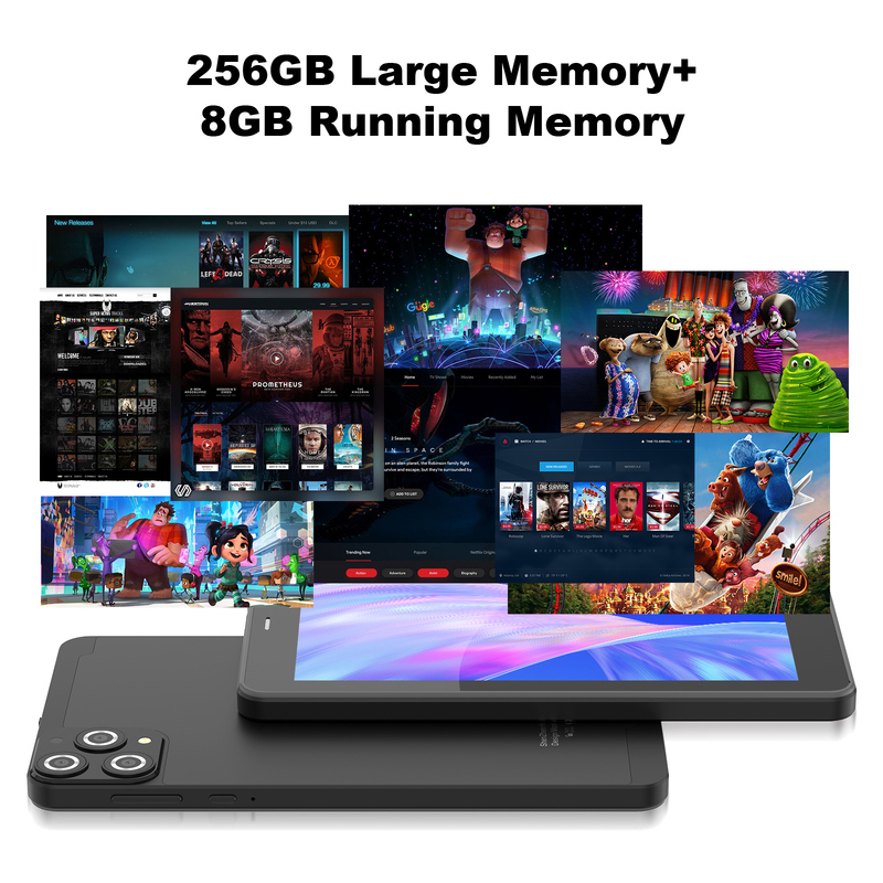 ไอเดีย C แท็บเล็ต Wifi ขนาด 7 นิ้ว พร้อม Case 8+256GB Storage Quad Core Processor 600x1024 IPS หน้าจอสัมผัส CM516 สีดํา