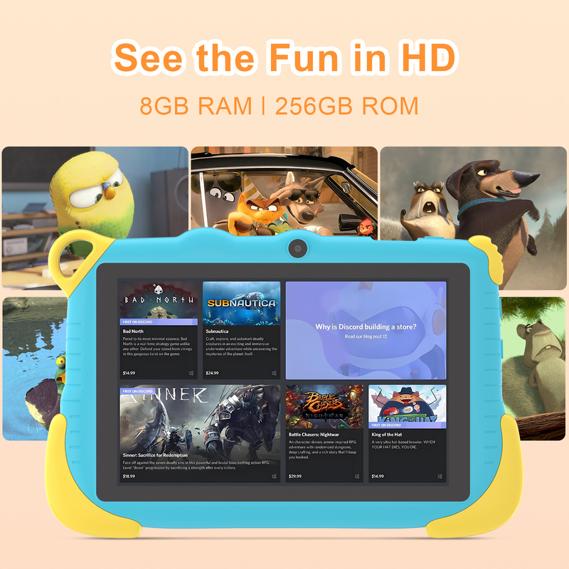 C Idea แอนดรอยด์ 7 นิ้ว 15 แท็บเล็ตสมาร์ทเพื่อการศึกษา สําหรับนักเรียน CM78 สีฟ้า