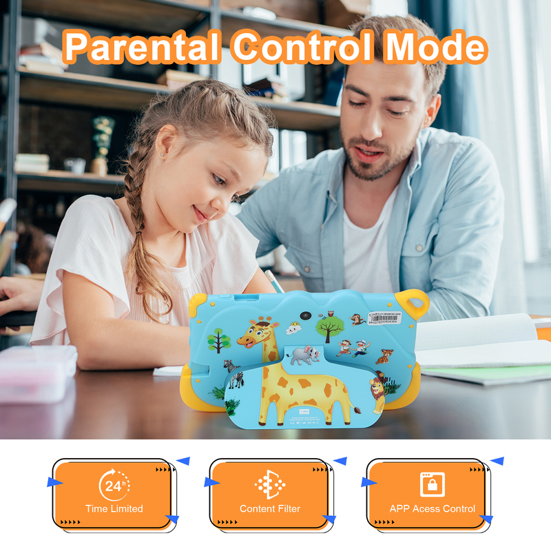 C Idea แอนดรอยด์ 7 นิ้ว 15 แท็บเล็ตสมาร์ทเพื่อการศึกษา สําหรับนักเรียน CM78 สีฟ้า