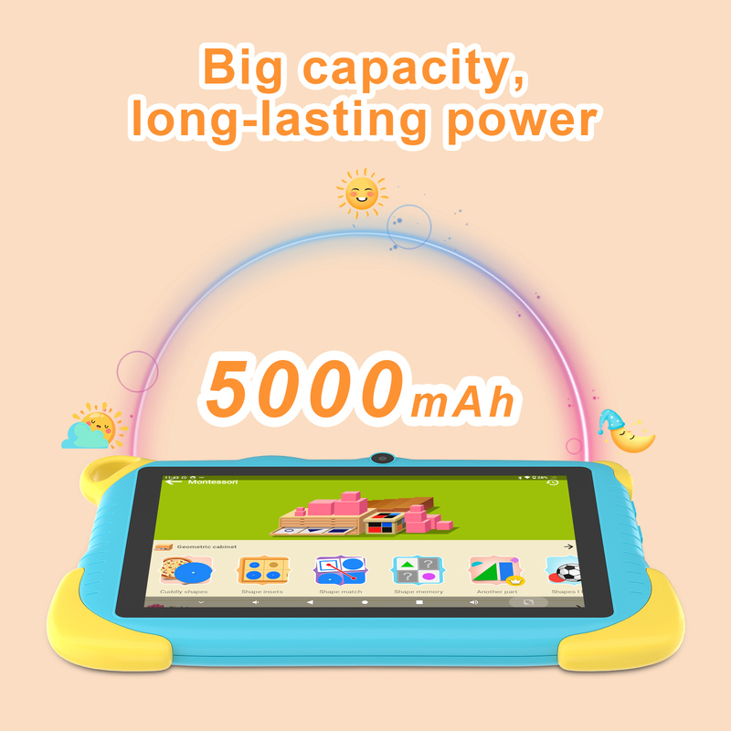 C Idea แอนดรอยด์ 7 นิ้ว 15 แท็บเล็ตสมาร์ทเพื่อการศึกษา สําหรับนักเรียน CM78 สีฟ้า