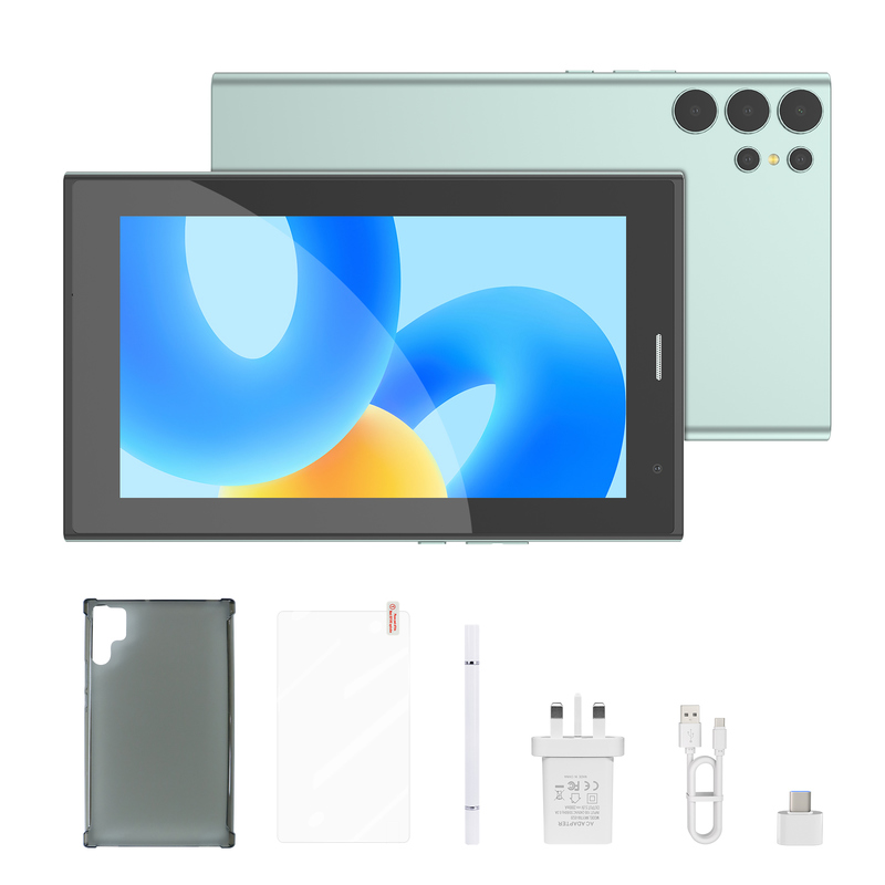 ไอเดียซี แท็บเล็ต 7 นิ้ว Wifi พร้อมเคส 8+256GB Storage Quad Core Processor 600x1024 IPS หน้าจอสัมผัส CM524 สีเขียว